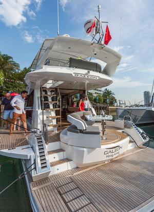 Galeon 500. Singapore Yacht Show 2017. 
 photo copyright Guy Nowell http://www.guynowell.com taken at  and featuring the  class