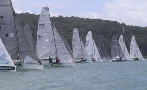 VX One Nationals 2017 start - The VX One and REO 7.2 side by side photo copyright Bec Thompson taken at  and featuring the  class