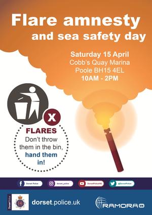 Flare amnesty poster photo copyright RYA http://www.rya.org.uk taken at  and featuring the  class