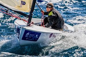Tapio Nirkko – Most experienced sailor in the fleet now and starting his fourth Olympic campaign. Like several here he is only just back in the boat after time out after Rio. - Sailing World Cup Hyères photo copyright  Robert Deaves taken at  and featuring the  class