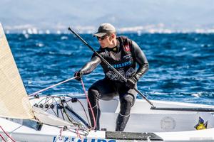Piotr Kula – Back for a third Olympic campaign and is relaxed and sailing better and  than he has done for a very long time. - Sailing World Cup Hyères photo copyright  Robert Deaves taken at  and featuring the  class