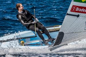 Jorge Zarif – former World Champion and winner of the first stage of the World Cup Series in Miami, this young Brazilian is getting better and better. - Sailing World Cup Hyères photo copyright  Robert Deaves taken at  and featuring the  class