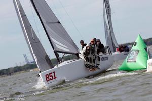 Bruce Ayres' Monsoon (USA-851) ended Day 2 at the Melges 24 U.S. Nationals in Charleston on the fourth position photo copyright JOY / USM24CA taken at  and featuring the  class