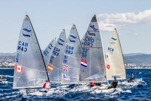 Fleet in action on Day 5 - Sailing World Cup Hyères photo copyright  Robert Deaves taken at  and featuring the  class