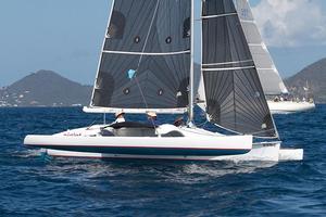 Piglet, Joe San Martin's 23ft Newick Trimaran, Piglet won all races to top CSA Multihull division in the BVI Spring Regatta photo copyright BVISR / www.ingridabery.com taken at  and featuring the  class