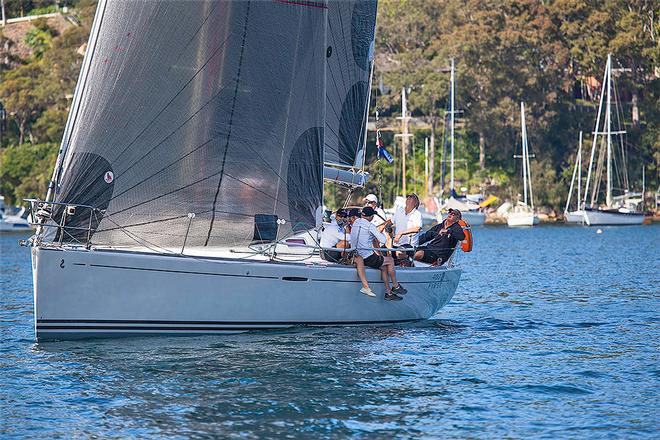 It certainly was hard going just after the start… - 2017 Beneteau Pittwater Cup ©  John Curnow
