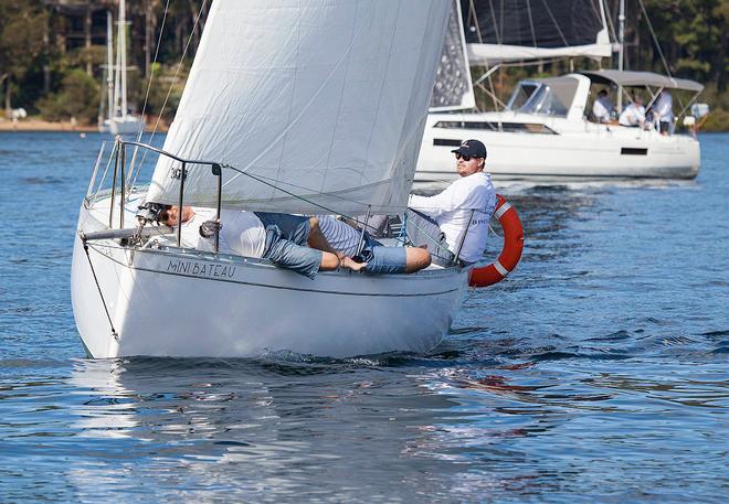 Smallest boat out there at 23 and a half feet – Mini Bateau. - 2017 Beneteau Pittwater Cup ©  John Curnow