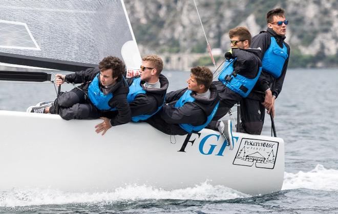 FGF Sailing Team HUN728 with Robert Bakoczy in helm climbs up to the third position after four races in Riva - Melges 24 European Sailing Series ©  IM24CA/ZGN/Mauro Melandri