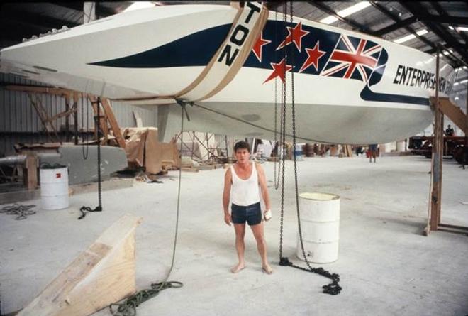 - Construction of NZI Enterprise - maxi yacht for the 1985/86 Whitbread Round the World Race led by Digby Taylor © SW