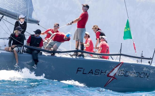 Helmut and Evan Jahn' Flash Gordon 6 was boat of the day on Saturday, good enough for second place overall - Rolex Capri Sailing Week ©  Farr 40 / ZGN
