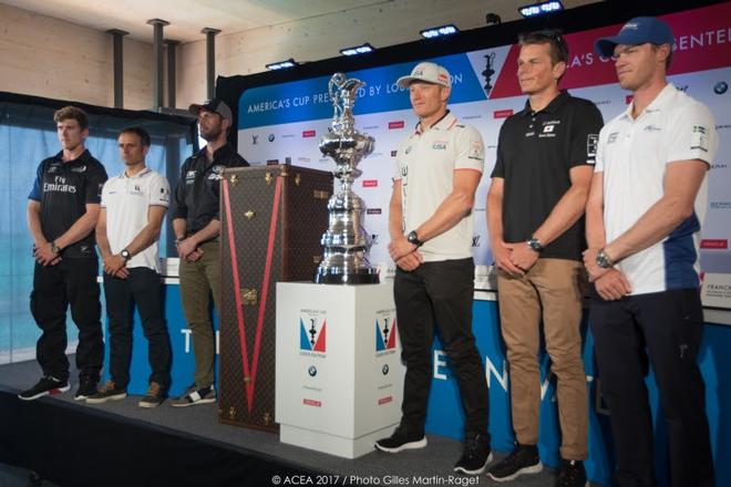 25/05/2017, Royal Naval Dockyard (Bermuda), 35th America's Cup, 1 day to go, skippers press conference © ACEA - Photo Gilles Martin-Raget http://photo.americascup.com/