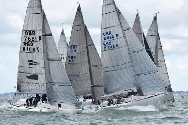 Thrills and spills on the start line for the Quarter Ton fleet - Vice Admiral's Cup 2017 ©  Rick Tomlinson http://www.rick-tomlinson.com