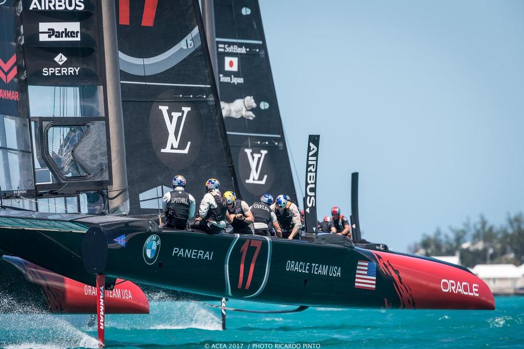 Oracle Team USA - Practice Session 5, Day 1 - May 15, 2017, Great Sound Bermuda photo copyright ACEA / Ricardo Pinto http://photo.americascup.com/ taken at  and featuring the  class