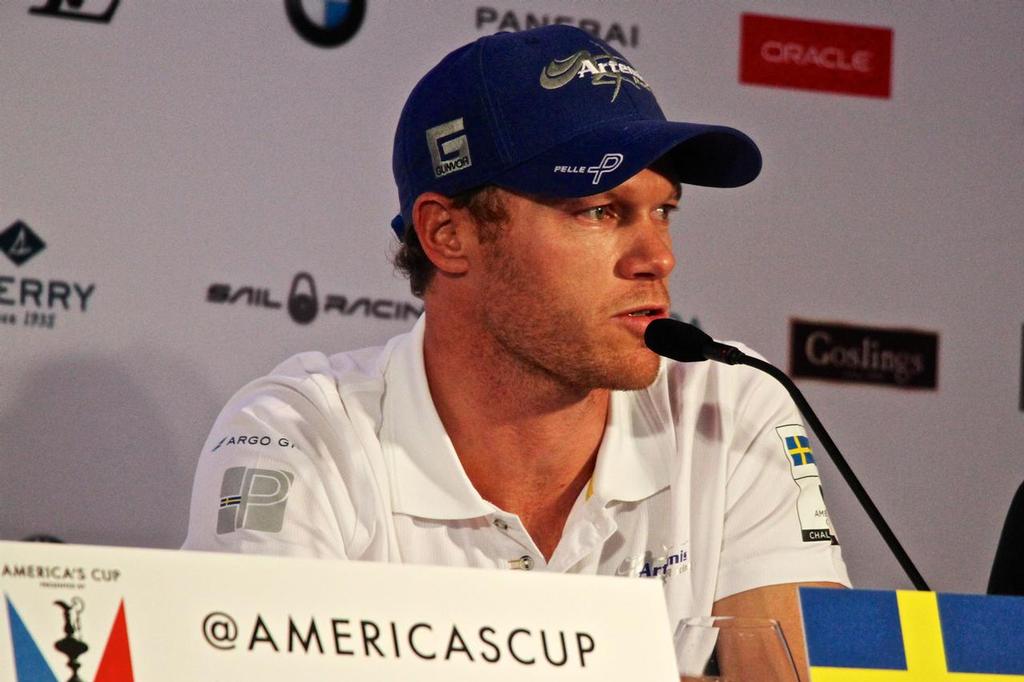 Nathan Outteridge (Artemis Racing) - 35th America's Cup - Opening Media Conference, May 24, 2017 photo copyright Richard Gladwell www.photosport.co.nz taken at  and featuring the  class