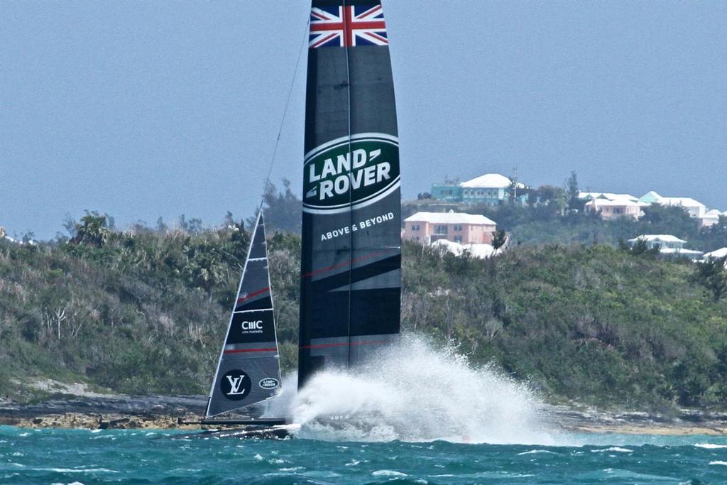 Land Rover BAR (GBR) Practice Day, America's Cup 2017, May 25, 2017 Great Sound Bermuda photo copyright Richard Gladwell www.photosport.co.nz taken at  and featuring the  class