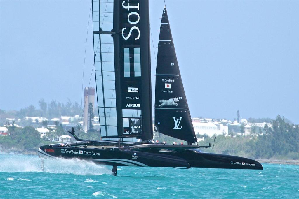 Softbank Team Japan Practice Day, America's Cup 2017, May 25, 2017 Great Sound Bermuda photo copyright Richard Gladwell www.photosport.co.nz taken at  and featuring the  class