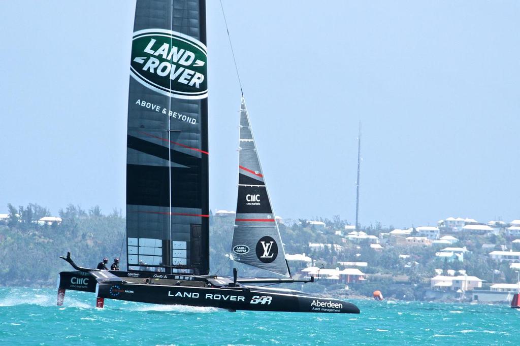 Land Rover BAR Practice Day, America's Cup 2017, May 25, 2017 Great Sound Bermuda photo copyright Richard Gladwell www.photosport.co.nz taken at  and featuring the  class