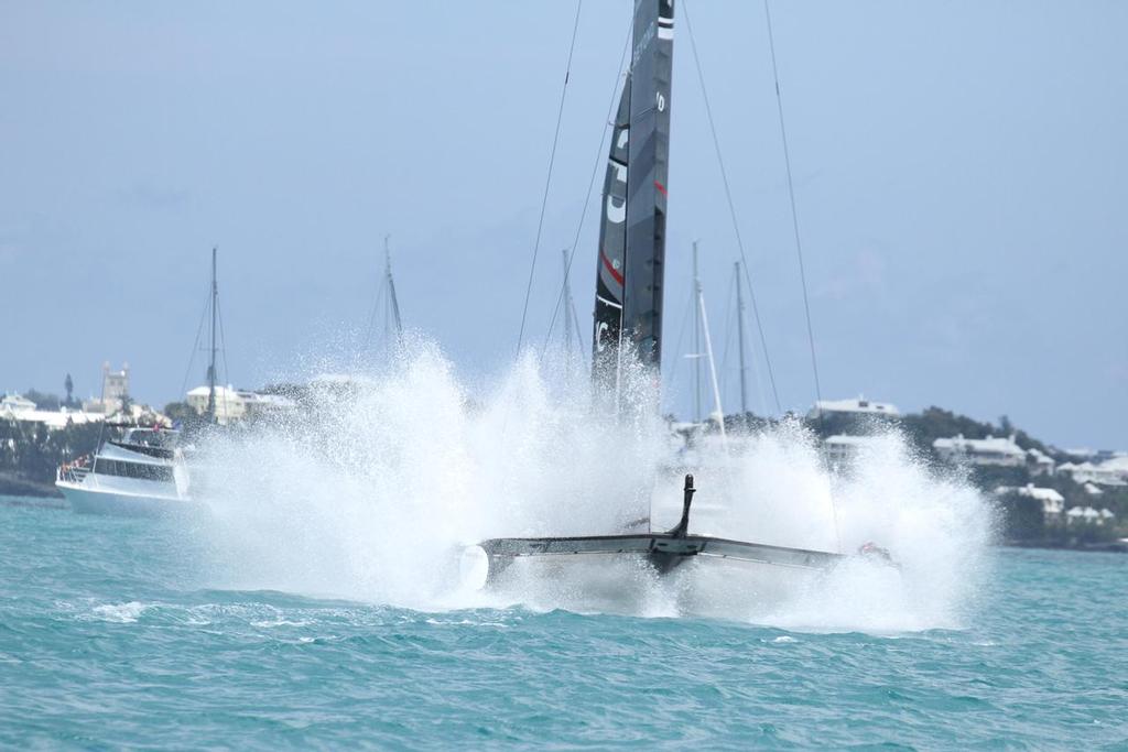 4. Race 8 - Land Rover BAR  - Nosedive - 35th America's Cup - Bermuda  May 28, 2017 © Richard Gladwell www.photosport.co.nz