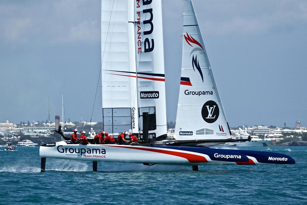 Groupama Team France - Round Robin 1, Day 3 - 35th America's Cup - Bermuda  May 28, 2017 photo copyright Richard Gladwell www.photosport.co.nz taken at  and featuring the  class