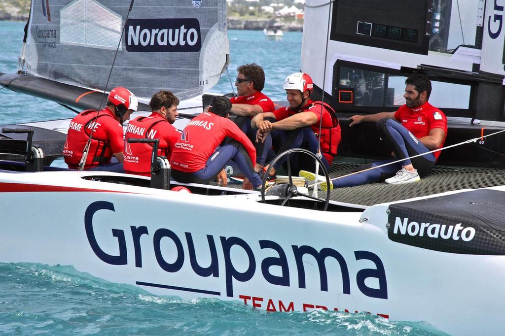 Franck Gammas and the Groupama Team France - Round Robin 2 - America's Cup 2017, May 31, 2017 Great Sound Bermuda © Richard Gladwell www.photosport.co.nz