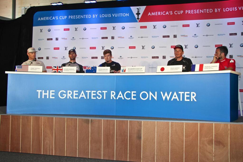 Media Conference - Round Robin 2, Day 6 - 35th America's Cup - Bermuda  June 1, 2017 © Richard Gladwell www.photosport.co.nz