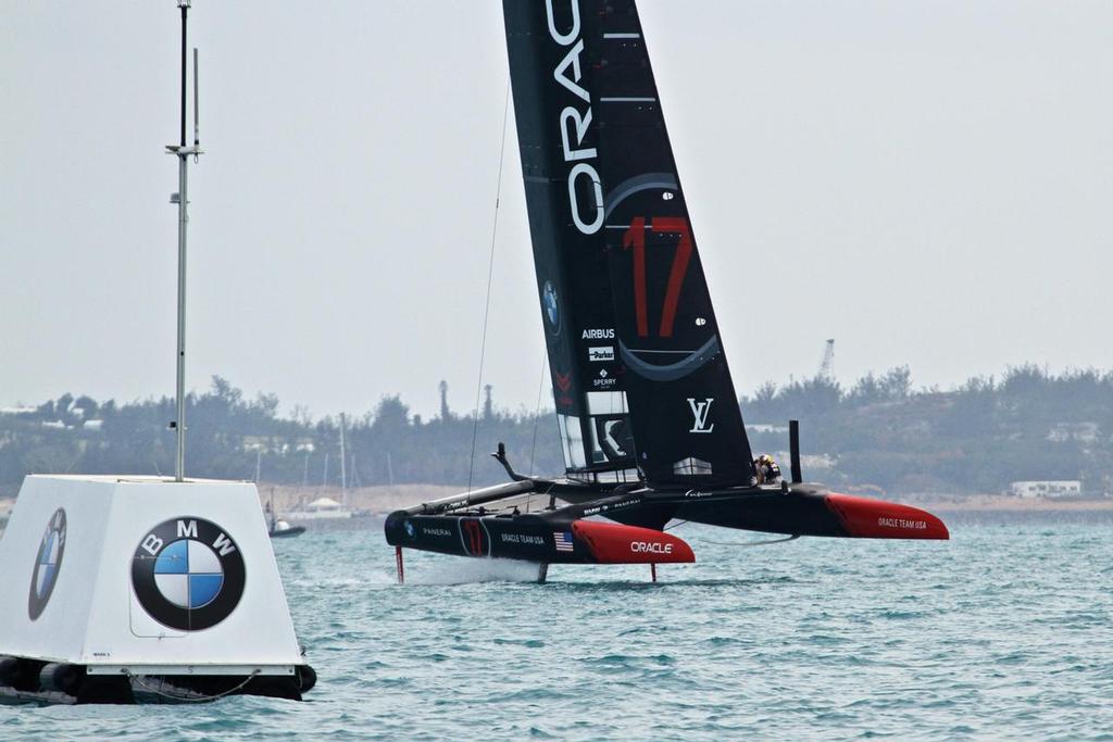 Oracle Team USA heads for the finish line - Round Robin 2, Day 6 - 35th America’s Cup - Bermuda  June 1, 2017 © Richard Gladwell www.photosport.co.nz
