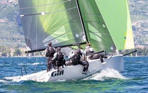 Miles Quinton's Gill Race team GBR694 with Geoff Carveth helming - 2017 Melges 24 European Sailing Series photo copyright  IM24CA/ZGN/Mauro Melandri taken at  and featuring the  class
