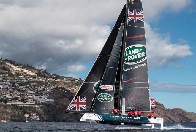 Act 6, Extreme Sailing Series Madeira Islands 2016 – Day 3 – Land Rover BAR Academy © Lloyd Images http://lloydimagesgallery.photoshelter.com/