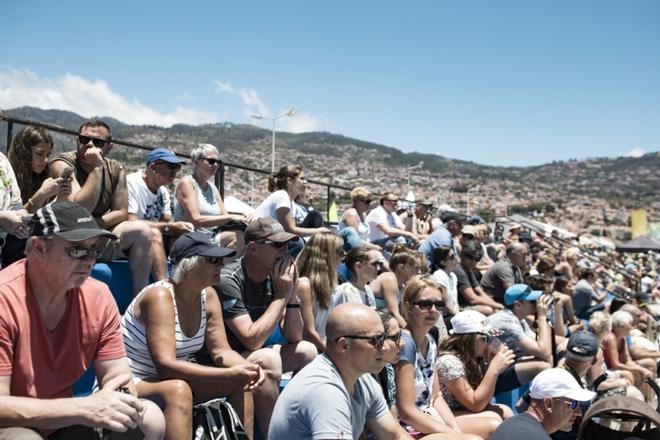 Extreme Sailing Series Madeira – Act 3 - Vast crowds gather inside of the venue for racing on Day 3 © Lloyd Images http://lloydimagesgallery.photoshelter.com/