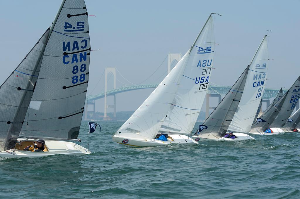 2.4mR sailors racing at the 15th Clagett in Newport RI photo copyright Ro Fernandez taken at  and featuring the  class