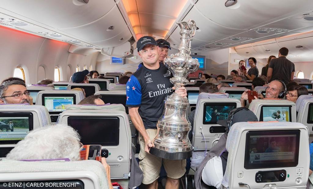 Emirates Team New Zealand <br />
Fly to Auckland with the America's Cup © ETNZ/Carlo Borlenghi