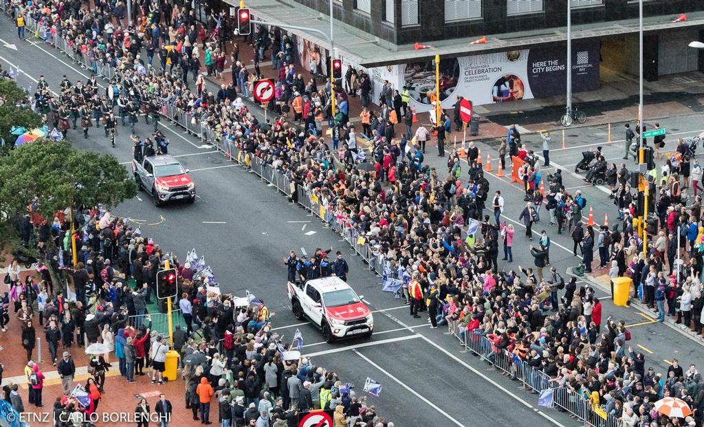 Emirates Team New Zealand Parade in Queen Street in Auckland © ETNZ/Carlo Borlenghi