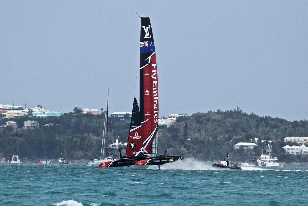 Emirates Team New Zealand - Challenger Final, Day 1 - Race 2 - 35th America's Cup - Day 14 - Bermuda  June 10, 2017 © Richard Gladwell www.photosport.co.nz