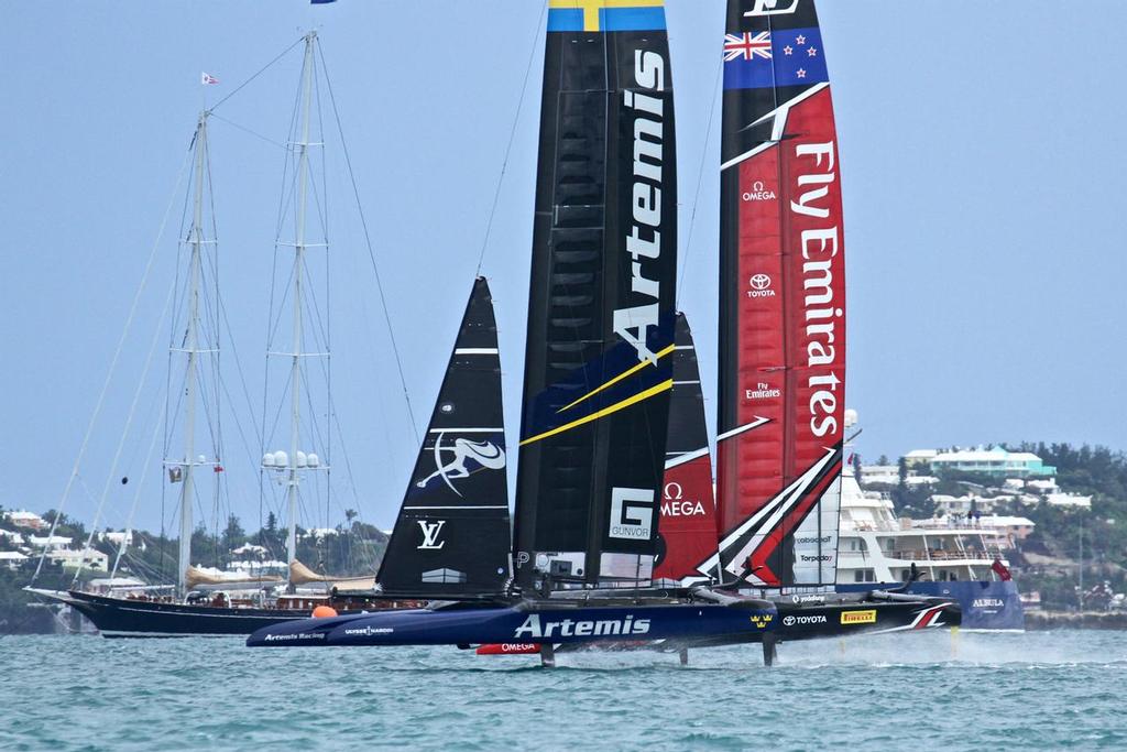 Artemis Racing and Emirates Team NZ - Challenger Final, Day 11 - 35th America’s Cup - Bermuda  June 11, 2017 © Richard Gladwell www.photosport.co.nz