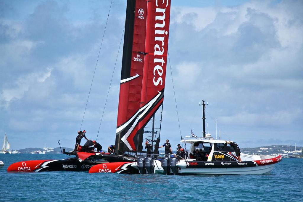 Emirates Team New Zealand testing on the Great Sound- 35th America's Cup - Day 18 - Bermuda  June 15, 2017 © Richard Gladwell www.photosport.co.nz
