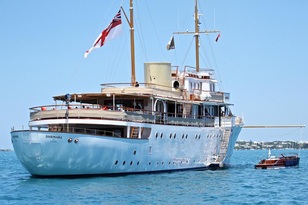 Bermuda attracted 70 superyachts - including Sir Keith Mills (GBR) Shemara, constructed in 1929 and recently restored   - 35th America’s Cup - Bermuda  © Richard Gladwell www.photosport.co.nz