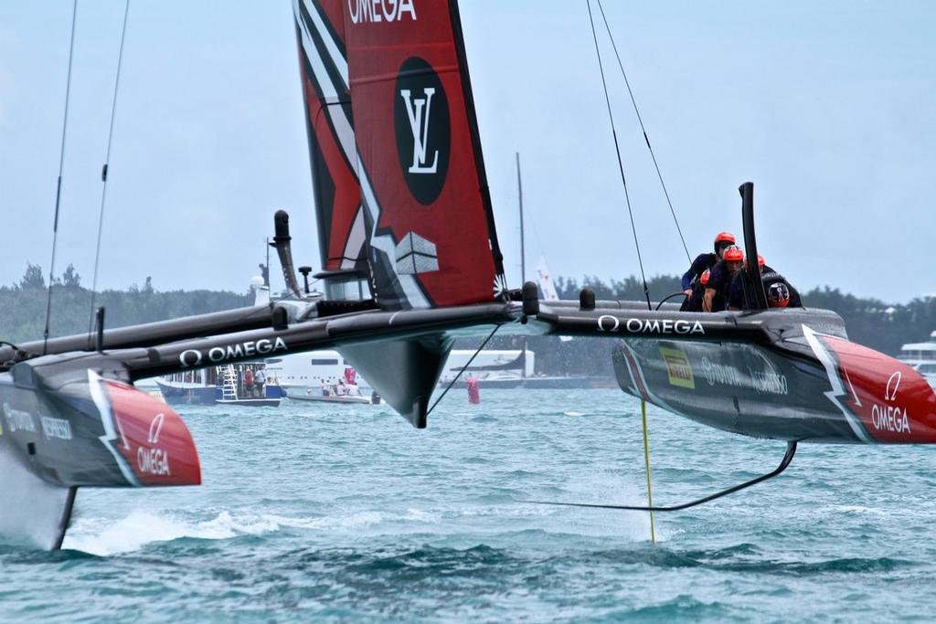 Emirates Team New Zealand - Match, Day  3 -finish Race 3 - 35th America's Cup  - Bermuda  June 24, 2017 photo copyright Richard Gladwell www.photosport.co.nz taken at  and featuring the  class