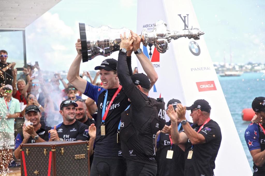Emirates Team NZ wins the  America's Cup 2017, June 26, 2017 - Great Sound Bermuda photo copyright Richard Gladwell www.photosport.co.nz taken at  and featuring the  class