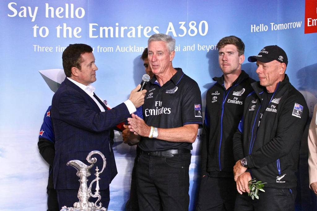 Gary Chapman, Emirates Airlines - Emirates Team New Zealand arrival in Auckland,   July 5, 2017 © Richard Gladwell www.photosport.co.nz