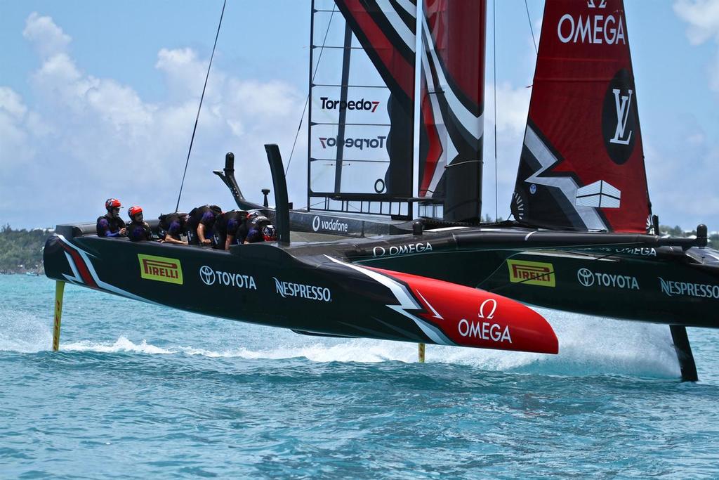 Emirates Team New Zealand  - Race 9 - Bermuda  June 26, 2017 photo copyright Richard Gladwell www.photosport.co.nz taken at  and featuring the  class