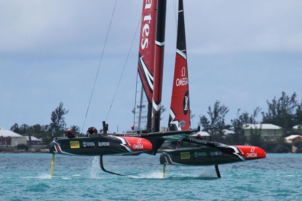 Emirates Team New Zealand - Match, Day  5 - Leg 3 - Race 9 - 35th America's Cup  - Bermuda  June 26, 2017 photo copyright Richard Gladwell www.photosport.co.nz taken at  and featuring the  class