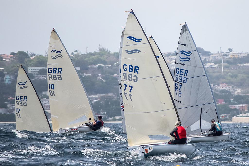 Day 3 of the 2017 Finn World Masters in Barbados ©  Robert Deaves