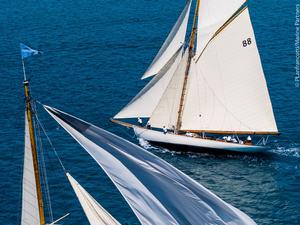 Day 4 – Moonbeam from above – Argentario Sailing Week and Panerai Classic Yacht Challenge photo copyright  Pierpaolo Lanfrancotti / Marine Partners taken at  and featuring the  class