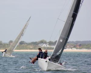 Chris Body finished the day in fourth – J/80 Open National Championship photo copyright  Louay Habib / RSrnYC taken at  and featuring the  class