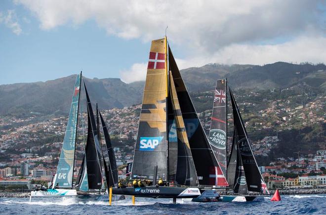Act 3, Extreme Sailing Series Madeira Islands – Day 2 – Co-skipper of SAP Extreme Sailing Team, Rasmus Køstner is also confident that the Danish-flagged squad can repeat its success in Madeira Islands. © Lloyd Images http://lloydimagesgallery.photoshelter.com/