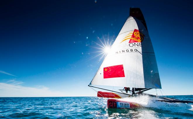 ChinaOne Ningbo sailing team – M32 World Championships ©  Ian Roman / WMRT