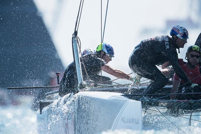An epic penultimate day of Act 4 - Extreme Sailing Series 2017 © Lloyd Images http://lloydimagesgallery.photoshelter.com/