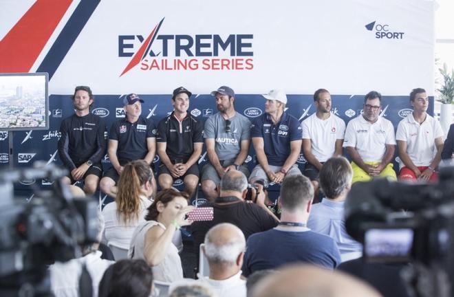 Extreme Sailing Series Act4 Barcelona – Skippers press conference on Day 1 © Lloyd Images http://lloydimagesgallery.photoshelter.com/