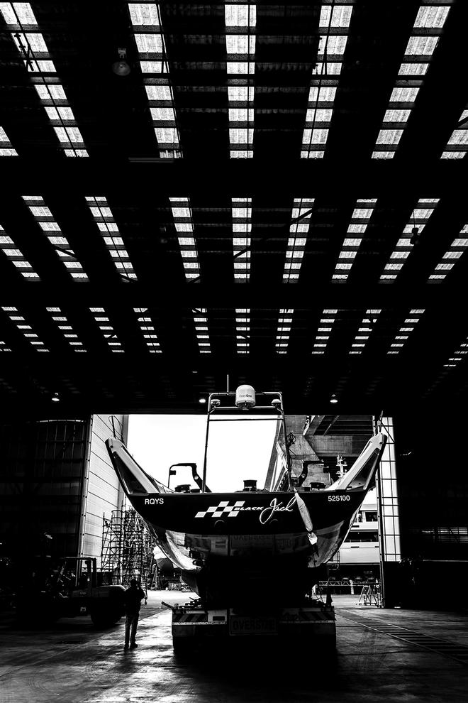 Inside one of the covered sheds at Sydney City Marine - Black Jack Yachting © Andrea Francolini
