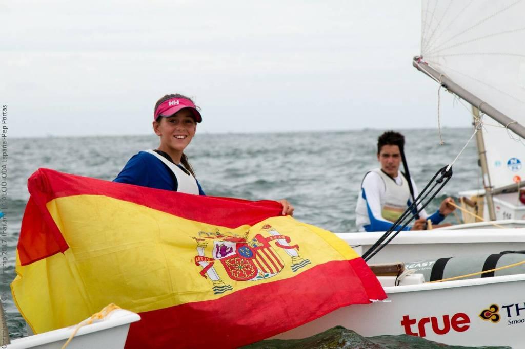 Maria Perello (ESP 2800) from Spain - Optimist World Championship 2017 photo copyright  AECIO IODA España / Pep Portas taken at  and featuring the  class
